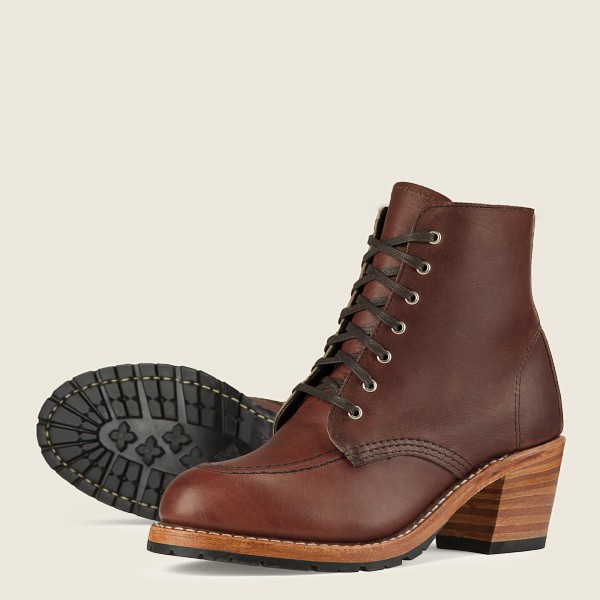 Red Wing Heritage Bot Bayan - Clara - Heeled Harness Deri - Kahverengi - 31OPNTUKW